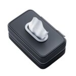 Caja de papel de cuero con cinturón elástico multifuncional para asiento trasero de tablero de parasol de coche, Tissue Box