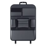 Bolsa de almacenamiento multifuncional para el respaldo del asiento del automóvil Suministros decorativos para el interior del automóvil, Tamaño:, L (Black)