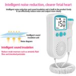 B3 Inicio Doppler Ultrasonido Corazón fetal de mano Mujeres embarazadas Monitor de corazón fetal, B3(Blue) - Imagen 5