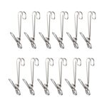 Con Clip de secado de ropa de cola larga Clip colgante de gancho de cinta de acero inoxidable, 12pcs Stainless Steel