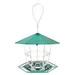 Comedero para pájaros plegable para colgar al aire libre, jaula para pájaros resistente al sol y a las heladas