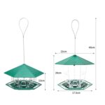Comedero para pájaros plegable para colgar al aire libre, jaula para pájaros resistente al sol y a las heladas - Imagen 3