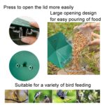 Comedero para pájaros plegable para colgar al aire libre, jaula para pájaros resistente al sol y a las heladas - Imagen 4