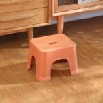 Taburete de plástico engrosado hogar banco pequeño simple, Khaki Large, Red Large, Blue Large, Orange Large, Khaki Small, Red Small, Blue Small, Orange Small