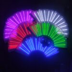 00021 LED Prom Lighting Ventilador plegable Bar Colorido Atmósfera Grupo Props, Colorful - Imagen 2