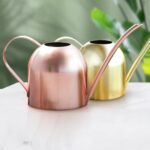 Regadera de jardinería de boca larga de acero inoxidable de 450 ml - Imagen 2