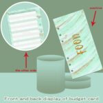 Carpeta de hojas sueltas de cuero PU con diseño de cocodrilo A6, organizador de sobres en efectivo para cuaderno económico, Crocodile Pattern (Rock Gray) - Imagen 4