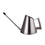 Regadera de pico largo de acero inoxidable para jardinería doméstica, 400ML, 900ML, 1500ML