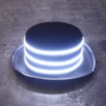 00068 LED Bar Luminous Jazz Hat Stage Magic Show Props, White