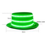 00068 LED Bar Luminous Jazz Hat Stage Magic Show Props, Blue Flashing - Imagen 3