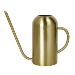 Regadera de acero inoxidable con pico largo para jardinería doméstica de 1500ML, Ancient Gold