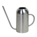 Regadera de acero inoxidable con pico largo para jardinería doméstica de 1500ML, Steel Color