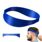 Guía de línea de cabello para cuello de salón, regla de ajuste de peluquero, herramienta de bricolaje para el cabello, herramientas de plantilla para recortar el cabello, Non-adjustable (Blue)