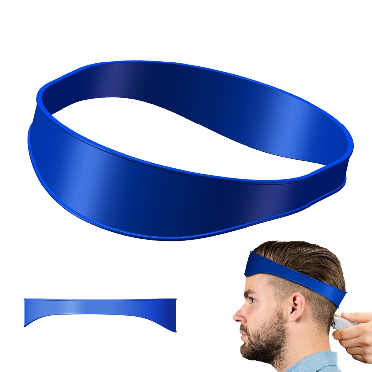 TBD0603352001C.jpg Guía de línea de cabello para cuello de salón, regla de ajuste de peluquero, herramienta de bricolaje para el cabello, herramientas de plantilla para recortar el cabello, Non-adjustable (Blue) - Imagen 1
