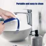 Guía de línea de cabello para cuello de salón, regla de ajuste de peluquero, herramienta de bricolaje para el cabello, herramientas de plantilla para recortar el cabello, Non-adjustable (Blue) - Imagen 5