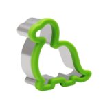 2 uds sándwiches de acero inoxidable modelo de corte de pan con protectores molde de galletas de frutas y verduras, Large Dinosaur