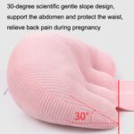 Almohada de algodón con soporte para la cintura para embarazadas, cojín para dormir de lado, almohada extraíble y lavable para el abdomen, Green - Imagen 3