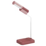 Carga USB Luz de escritorio Base magnética Extraíble Simple Protección para los ojos Lámpara portátil, With Base Red