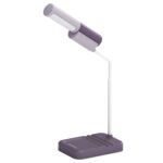 Carga USB Luz de escritorio Base magnética Extraíble Simple Protección para los ojos Lámpara portátil, With Base Purple