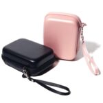 Para FUJIFILM Instax Mini EVO Link LiPlay Bolso de cámara de cuero PU con correa para la muñeca, Black - Imagen 3