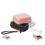 Para FUJIFILM Instax Mini EVO Link LiPlay Bolso de cámara de cuero PU con correa para la muñeca, Black - Imagen 4