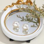 Aretes Joyas, E2208-1 White Pearl - Imagen 4