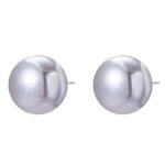 Aretes Joyas, E2208-3 Gray Pearl