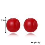 Aretes Joyas, E2209-23 Red Pearl - Imagen 2