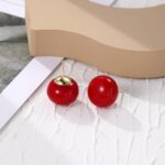 Aretes Joyas, E2209-23 Red Pearl - Imagen 4