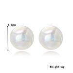 Aretes Joyas, E2209-3 Symphony Shaped Semicircle - Imagen 2