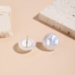 Aretes Joyas, E2209-3 Symphony Shaped Semicircle - Imagen 4