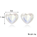 Aretes Joyas, E2209-6 Symphony Sliced Heart - Imagen 2