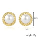 Aretes Joyas, E2109-15 Semicircle - Imagen 2