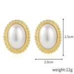 Aretes Joyas, E2109-16 Semiellipse - Imagen 2