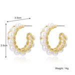Aretes Joyas, E2208-4 Prepare C Shape - Imagen 2