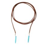 Colgante Vintage Suéter de Piedra Natural Turquesa Bohemio, Modelo:, Two-pointed Necklace