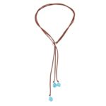 Colgante Vintage Suéter de Piedra Natural Turquesa Bohemio, Modelo:, N2111-13 Three Stones