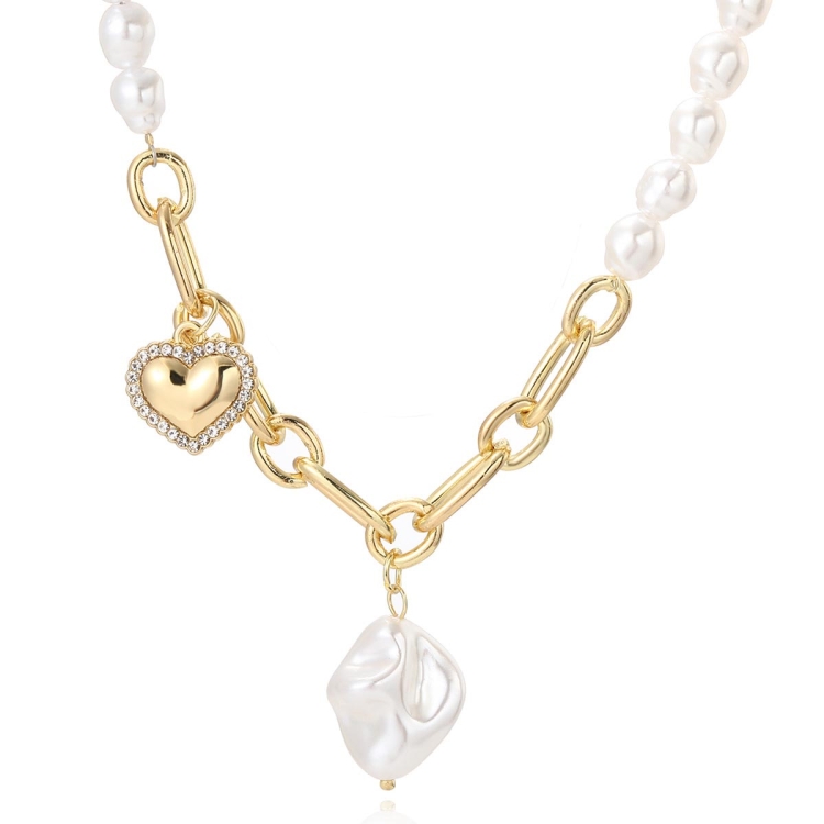 TBD0603373803.jpg Collar de temperamento para mujer Cadena de clavícula, N2209-2 Light Drilling Love - Imagen 1