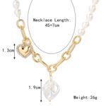 Collar de temperamento para mujer Cadena de clavícula, N2209-2 Light Drilling Love - Imagen 2