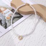 Collar de temperamento para mujer Cadena de clavícula, N2209-11 Colorful Love - Imagen 3