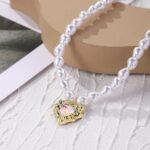 Collar de temperamento para mujer Cadena de clavícula, N2209-11 Colorful Love - Imagen 4