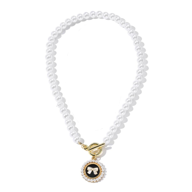 TBD0603373809.jpg Collar de temperamento para mujer Cadena de clavícula, N2209-9 Bow - Imagen 1