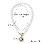 Collar de temperamento para mujer Cadena de clavícula, N2209-9 Bow - Imagen 2