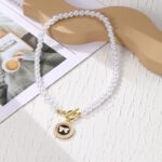 Collar de temperamento para mujer Cadena de clavícula, N2209-9 Bow - Imagen 3