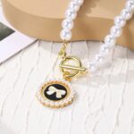 Collar de temperamento para mujer Cadena de clavícula, N2209-9 Bow - Imagen 4