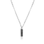 Cadenas de clavícula de collar de estilo hip hop exagerado, 1010400302 Silver Column