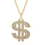 Cadenas de clavícula de collar de estilo hip hop exagerado, N2106-12 Dollars