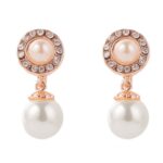 Pendientes Barrocos Perla Clip De Oreja Mujer Sin Piercing De Oreja, 1202 Long Gold