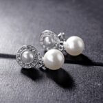Pendientes Barrocos Perla Clip De Oreja Mujer Sin Piercing De Oreja, 1201 Long Silver - Imagen 3