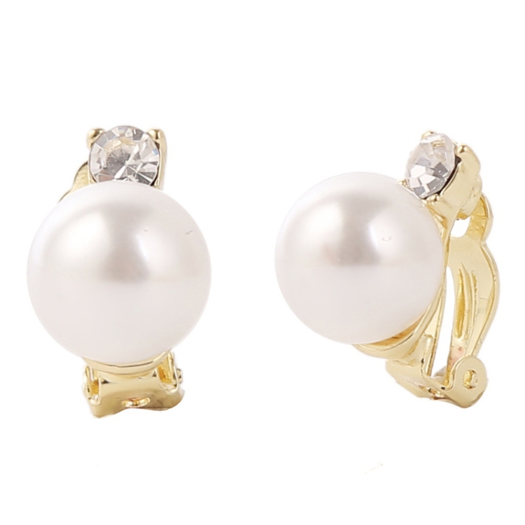TBD0603375303.jpg Pendientes Barrocos Perla Clip De Oreja Mujer Sin Piercing De Oreja, 0402 Short Gold - Imagen 1